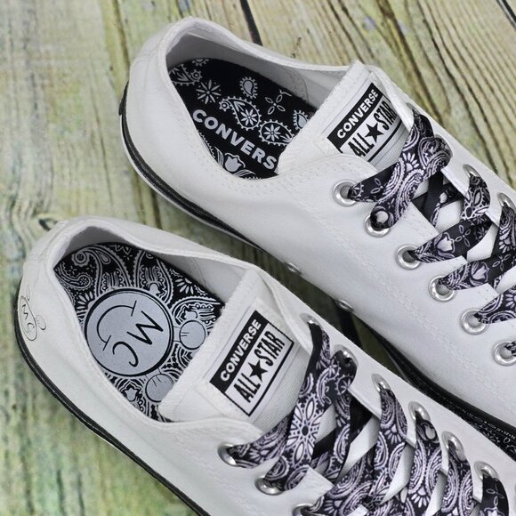 Converse x Miley Cyrus Chuck Taylor Sneakers Women’s 11 White Black CTAS 162235C - Picture 9 of 11